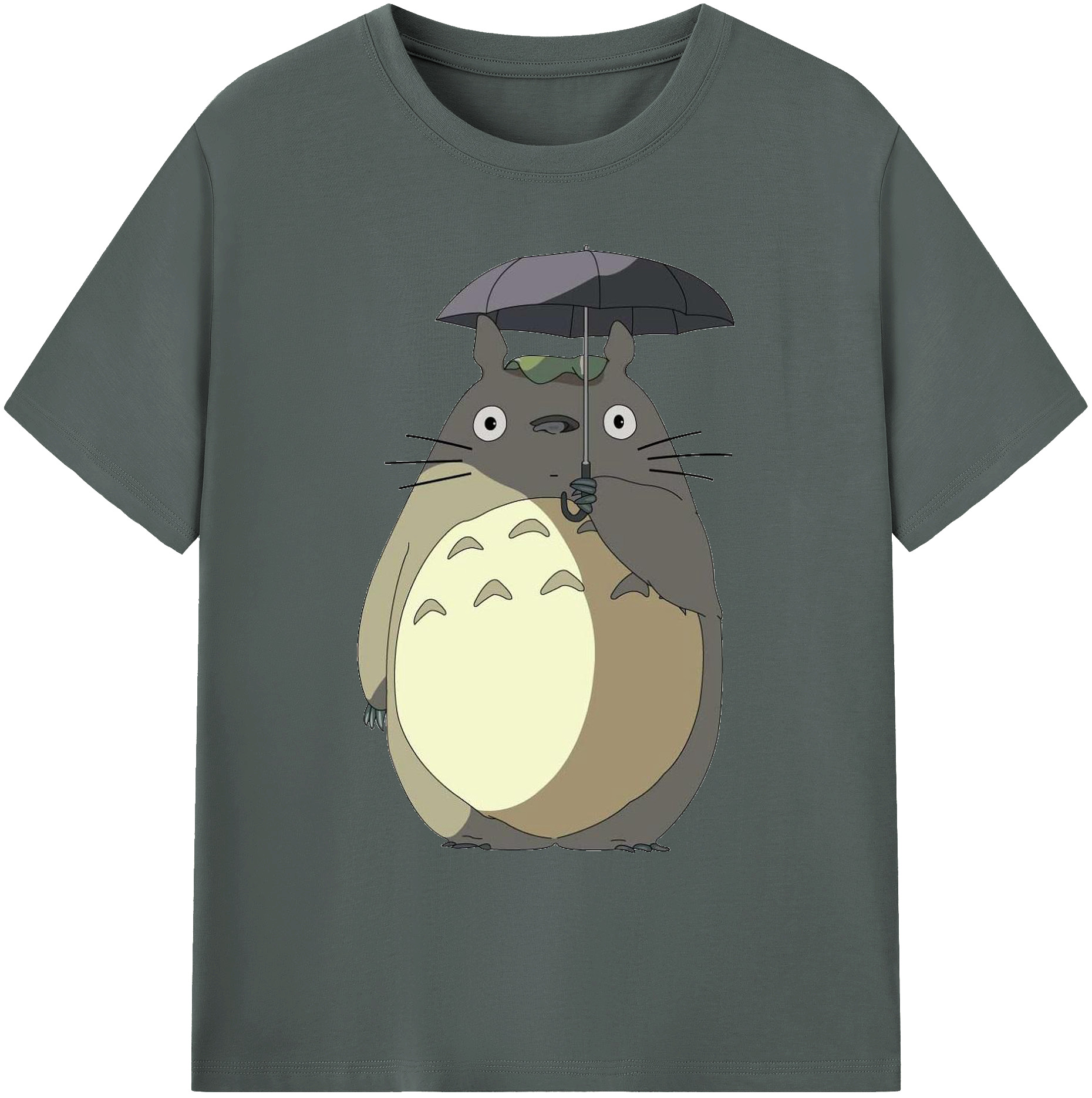 （画像用） となりのトトロ 草壁メイ 草壁サツキ My Neighbor Totoro Satsuki Kusakabe Mei Kusakabe 綿100％ メンズ半袖Tシャツ｜肌触りやわらか＆通気性